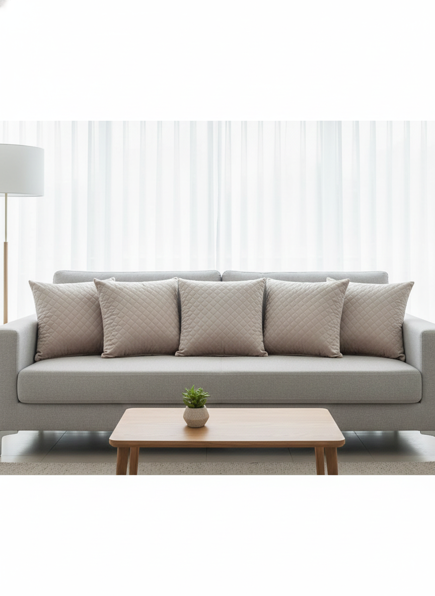 Comfort Shoppy Velvet Cushions Cover (40 cm*40 cm, Pack of 5, Grey)