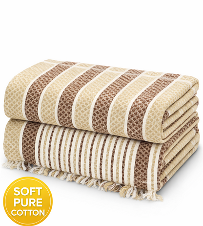 Comfort Shoppy Cotton 300 GSM Bath, Beach Cotton Towels, 36*72 Gamcha.