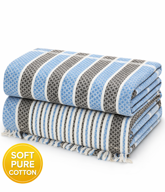 Comfort Shoppy Cotton 300 GSM Bath, Beach Cotton Towels, 36*72 Gamcha.