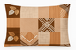Comfort Shoppy Cotton Pillows Cover  (45 cm*71 cm, Pack of 2, Orange, Brown, Beige)