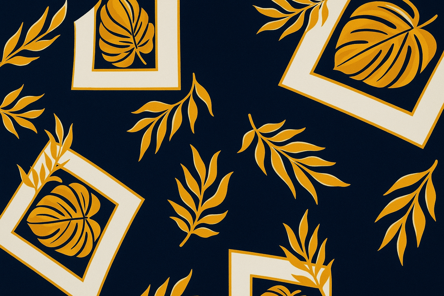 Comfort Shoppy Cotton Pillows Cover  (45 cm*71 cm, Pack of 2, Dark Blue, Gold, White)
