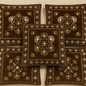 Comfort Shoppy Velvet Cushions Cover  (40 cm*40 cm, Pack of 5, Brown, Gold)