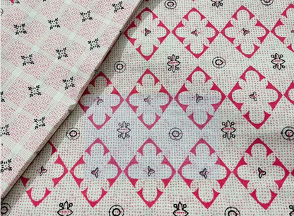 Comfort Shoppy 220 TC Cotton Double, Queen Motifs Flat Bedsheet  (Pack of 1, White Base, Pink Flowers, Queen Size (90" X 100"), 100% Cotton)