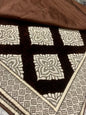 Comfort Shoppy Velvet Cushions Cover  (40 cm*40 cm, Brown, Gold)