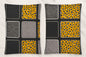 Comfort Shoppy Cotton Pillows Cover  (45 cm*71 cm, Pack of 2, Grey, Black, Yellow, White)