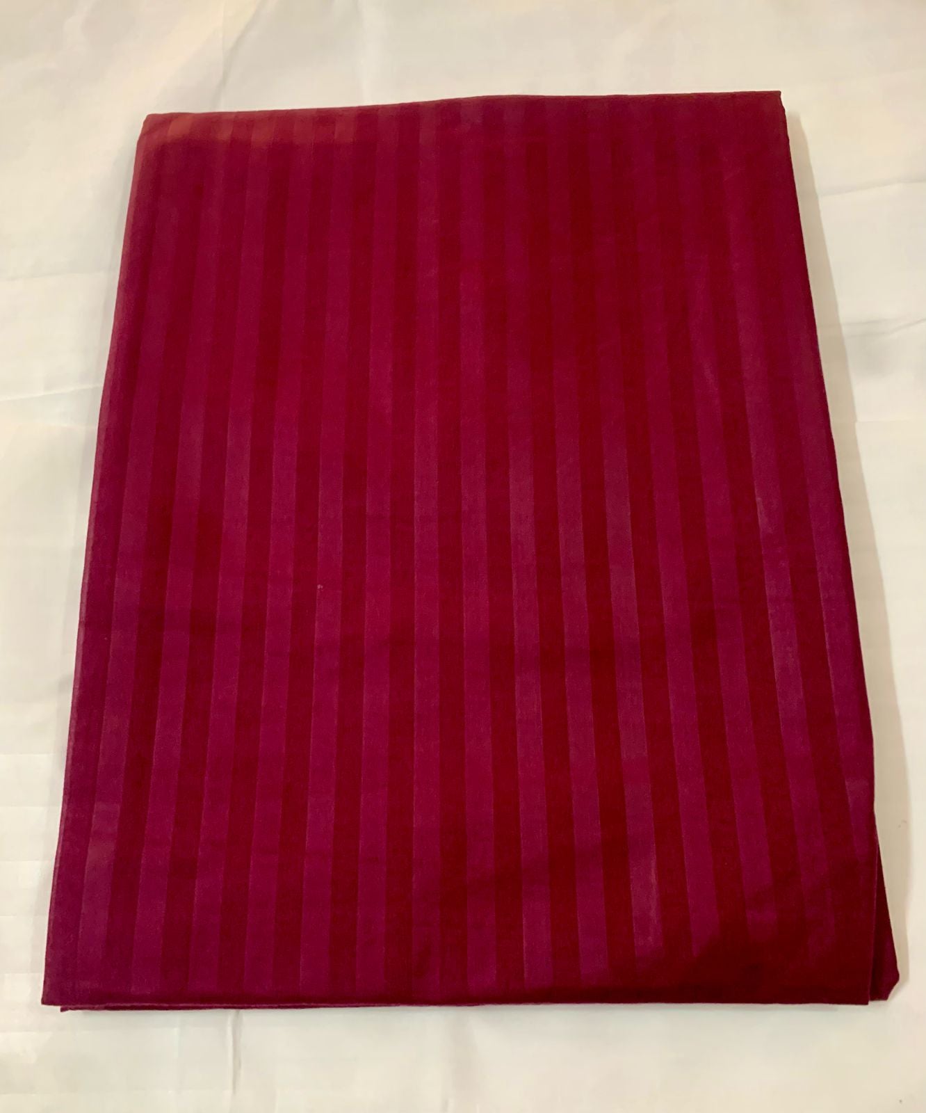 Comfort Shoppy 250 TC Cotton King Striped Flat Bedsheet  (Pack of 1, Lavender Color)