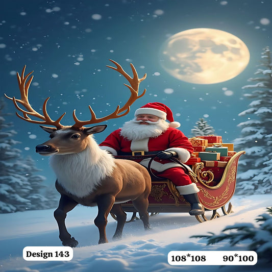 Comfort Shoppy Cotton Super King Flat 400 TC Printed Bedsheet  (Pack of 1, White, Blue, Red)