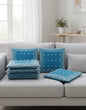 Comfort Shoppy Velvet Cushions Cover  (40 cm*40 cm, Pack of 5, Blue)