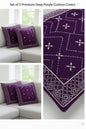 Comfort Shoppy Velvet Cushions Cover  (40 cm*40 cm, Pack of 5, Purple)
