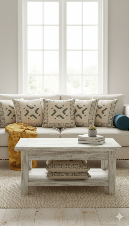 Comfort Shoppy Velvet Cushions Cover  (40 cm*40 cm, Pack of 5, Gold, Cream)