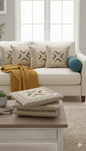 Comfort Shoppy Velvet Cushions Cover  (40 cm*40 cm, Pack of 5, Gold, Cream)