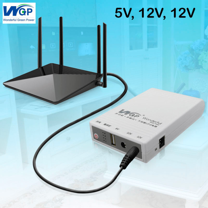 WGP Mini UPS 5/9/12V (8,800mAh)- Router & ONU Up To 8 Hours Backup - Image 2